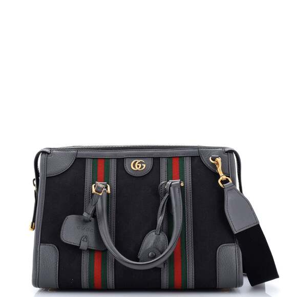 Gucci Handbags - Gucci Bauletto Top Handle Bag Gg Canvas #237363G14B